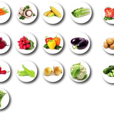 Magnesy na lodówkę warzywa średnica 60 mm