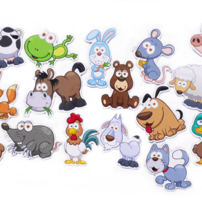 Magnesy kształtowe zwierzęta farma