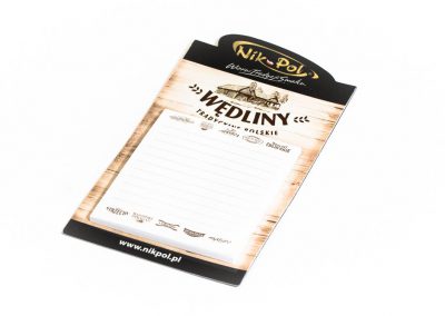 notesy reklamowe, notesy magnetyczne, notesy na lodówkę, notesy z magnesem