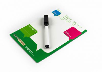 Tabliczki magnetyczne suchościeralne