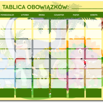 TABLICA MOTYWACYNA TABLICA OBOWIĄZKÓW