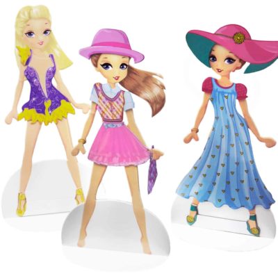 magnetyczne lalki magnes ubieranka